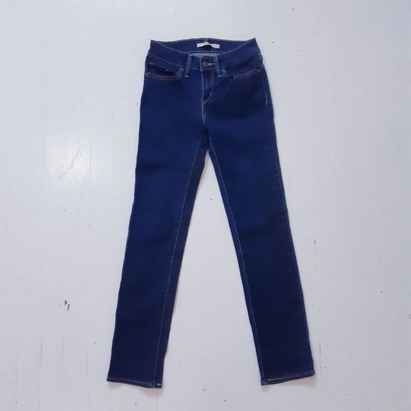 Levis 712 Dark Wash Slim Leg Like New - Picture 4 of 13